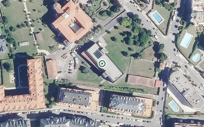 Vista aérea de la ubicación de Castro Urdiales