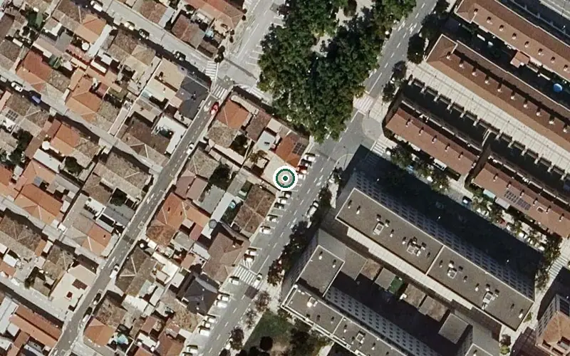 Vista aérea de la ubicación de Centro de Día Tudela