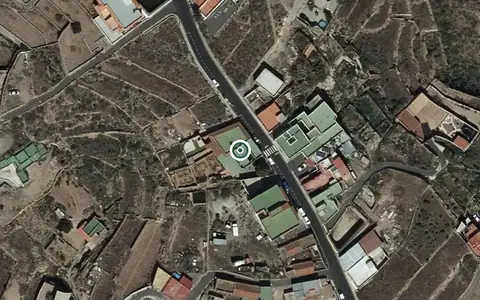 Vista aérea de la ubicación de Hogar Funcional Rodolfo Delgado Campos