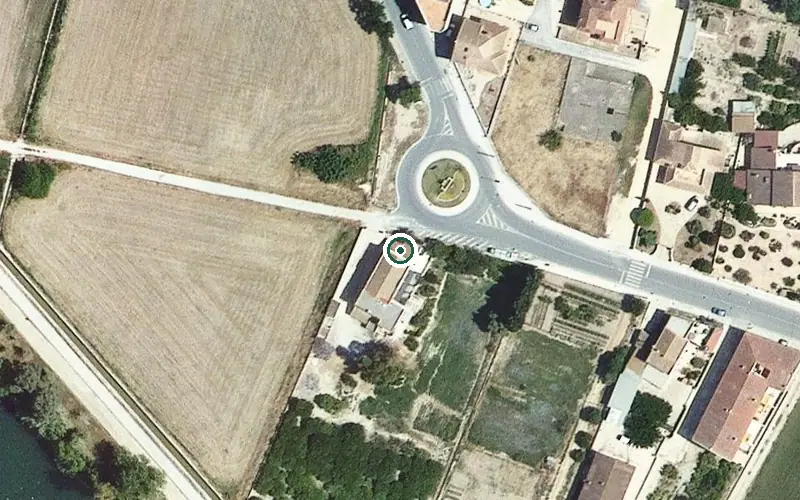 Vista aérea de la ubicación de Residència 3a edat Santa Isabel