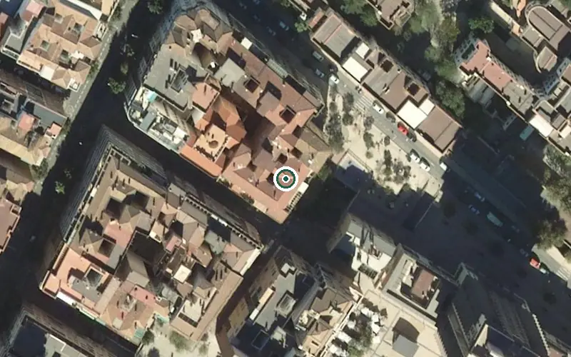 Vista aérea de la ubicación de Centro de Día para Mayores San Lázaro