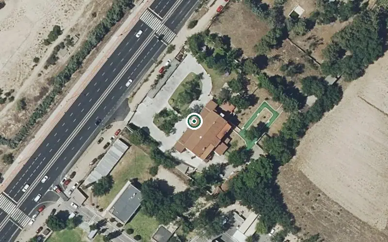 Vista aérea de la ubicación de Residencia Años Dorados II