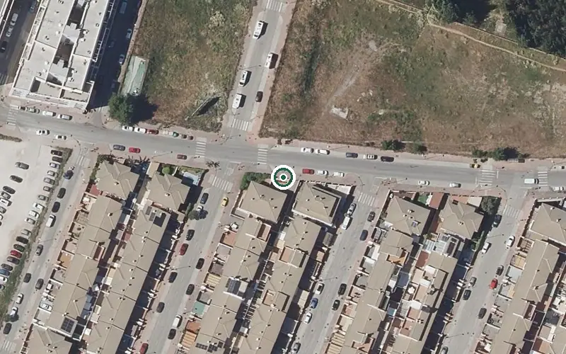 Vista aérea de la ubicación de Centro de Día para Mayores Catalina Guerrero Avilés