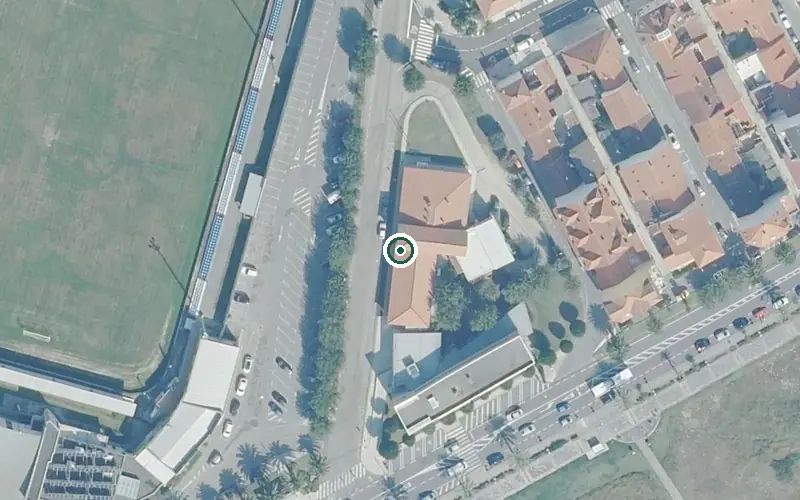Vista aérea de la ubicación de Centro de Día Municipal Virxe do Carmen de Sanxenxo