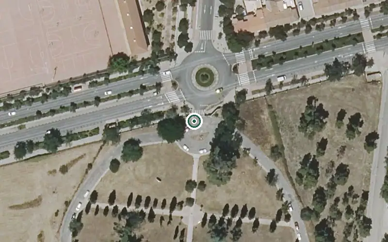 Vista aérea de la ubicación de Centro de Día Real Deleite en Aranjuez