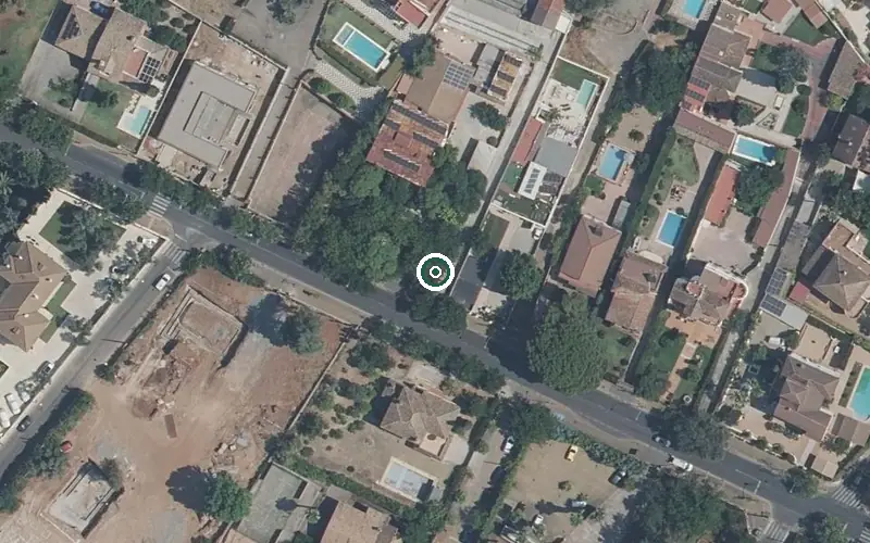 Vista aérea de la ubicación de Residencia de Mayores Princesa