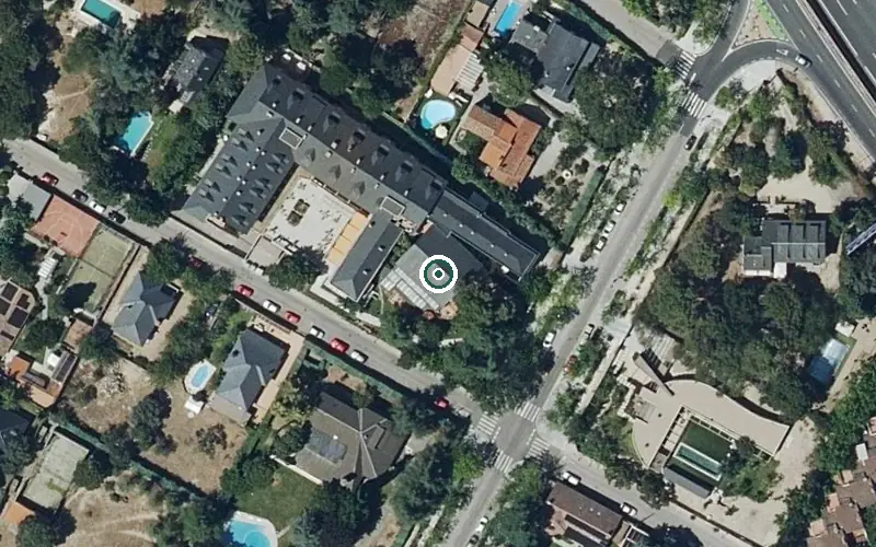 Vista aérea de la ubicación de Residencia Bouco Torrelodones