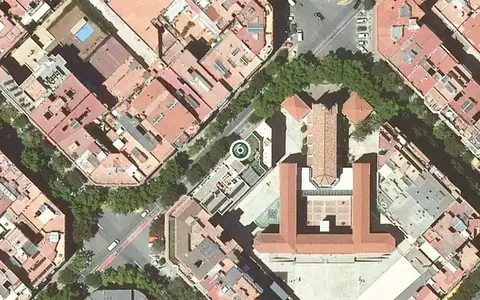 Vista aérea de la ubicación de Sanitas Residencial Consell de Cent