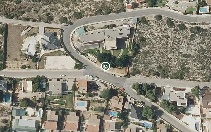 Vista aérea de la ubicación de Residencia para Personas Mayores Dependientes Albalar