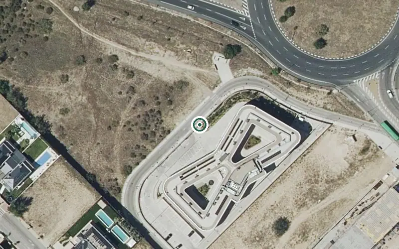 Vista aérea de la ubicación de Residencia Caser Majadahonda
