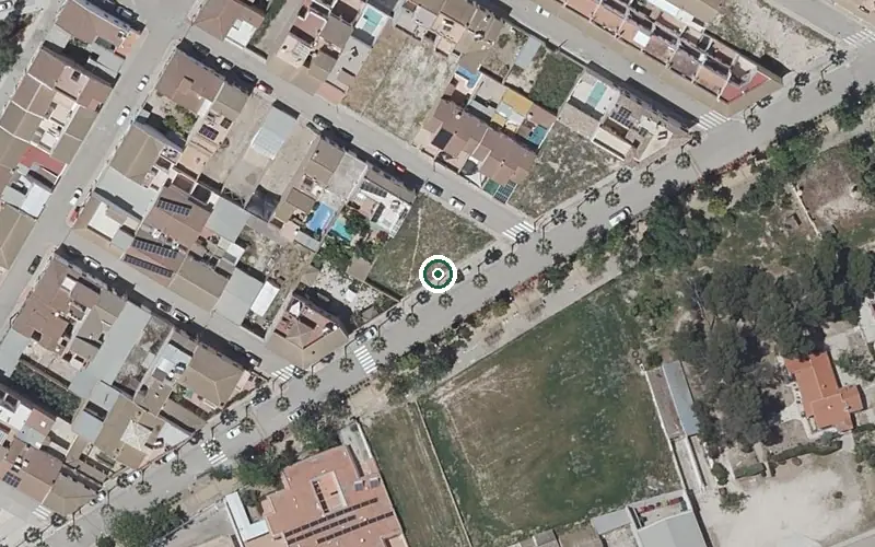 Vista aérea de la ubicación de Centro de Día para Mayores Municipal Aguadulce