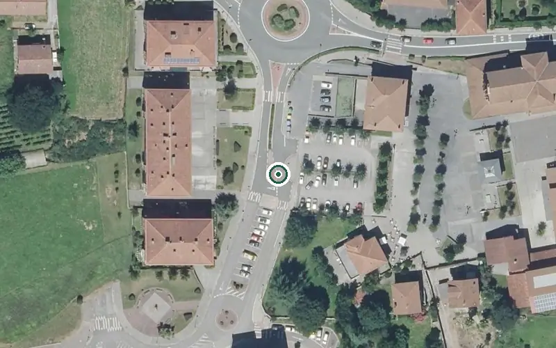 Vista aérea de la ubicación de Residencia Jandoniz de Bedia Egoitza