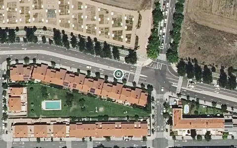 Vista aérea de la ubicación de Unidad de Estancias Diurnas Residencial la Vega