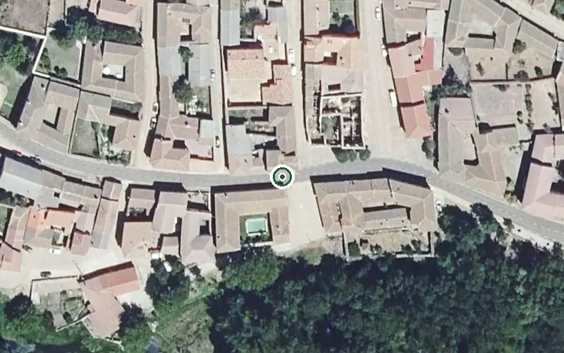 Vista aérea de la ubicación de Unidad de Estacias Diurnas Santa Colomba de Somoza