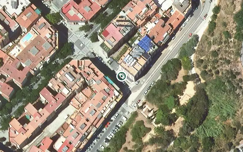 Vista aérea de la ubicación de Servei de Centre de dia Vitalia Sants