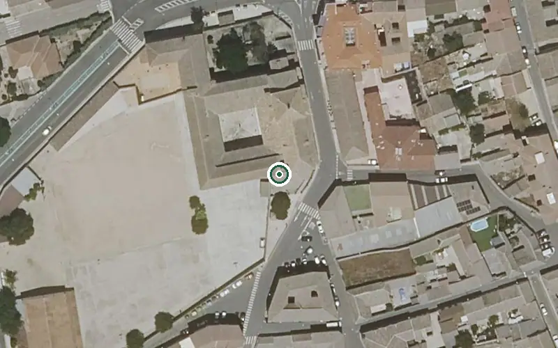 Vista aérea de la ubicación de Vivienda Municipal de Mayores
