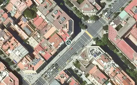 Vista aérea de la ubicación de Residència Mussol l'Eixample