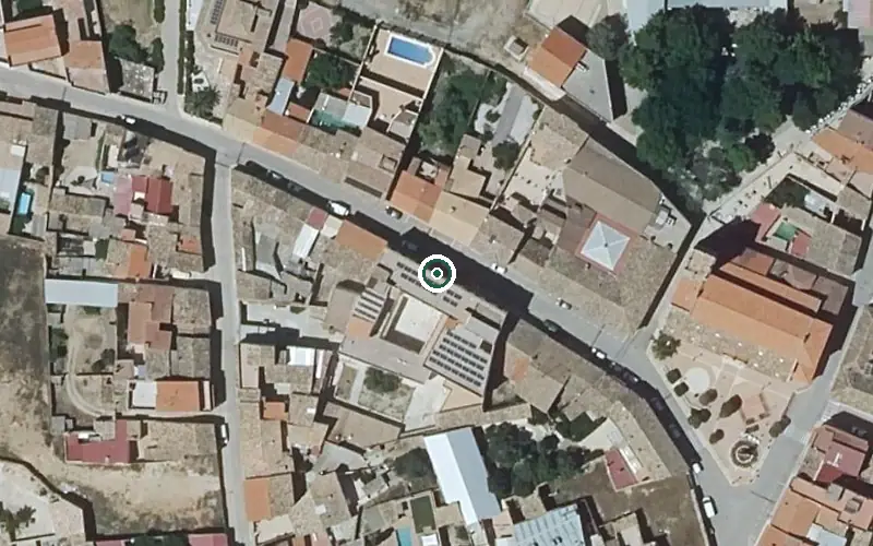 Vista aérea de la ubicación de Residencia de Mayores Virgen de las Nieves