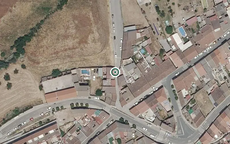 Vista aérea de la ubicación de Residencia Geriátrica Municipal de Almadén de la Plata