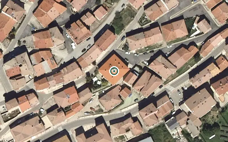 Vista aérea de la ubicación de Residencia de Personas Mayores Nuestra Señora de la Guia