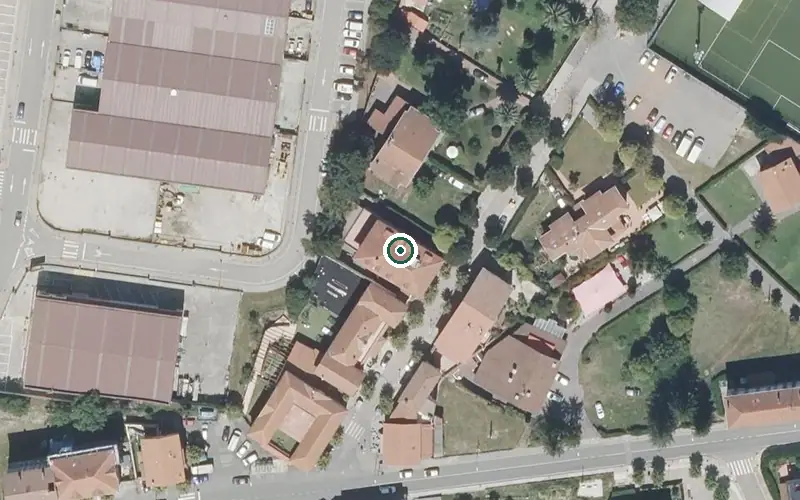 Vista aérea de la ubicación de Residencia Santa Bárbara Egoitza