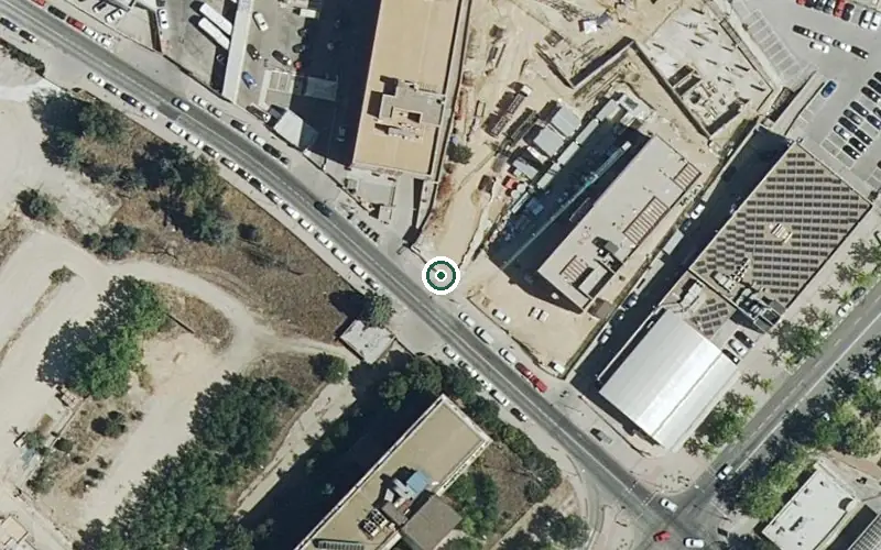 Vista aérea de la ubicación de Residencia Solimar Carabanchel