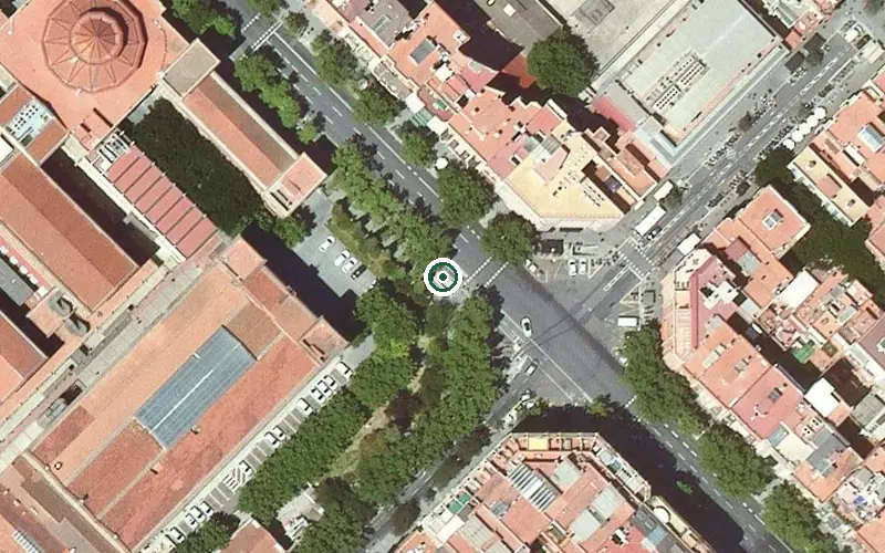 Vista aérea de la ubicación de Residència per a la Tercera Edat Marín