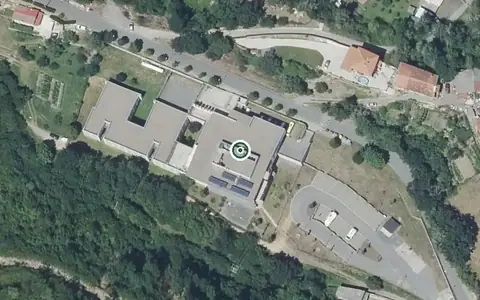 Vista aérea de la ubicación de Residencia las Laceras Egoitza