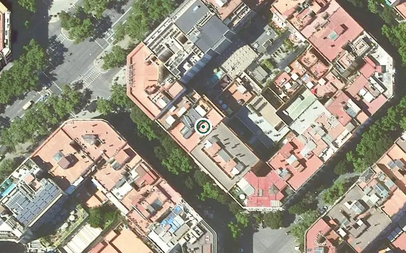 Vista aérea de la ubicación de Residencia Maria Rifa