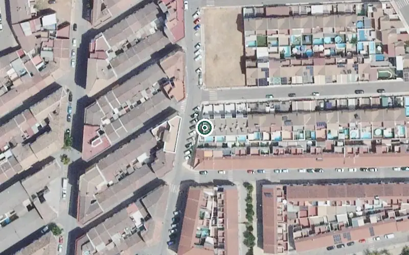 Vista aérea de la ubicación de Centro de Día para Mayores Bouco Andújar