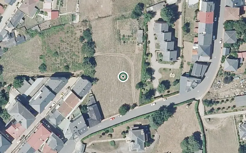 Vista aérea de la ubicación de Vivenda Comunitaria San Roque 1