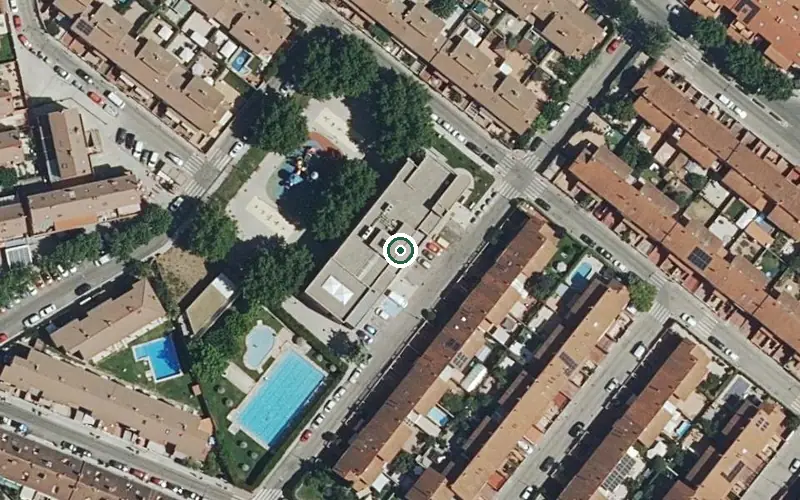 Vista aérea de la ubicación de Centro de Día Municipal Rafael Alberti