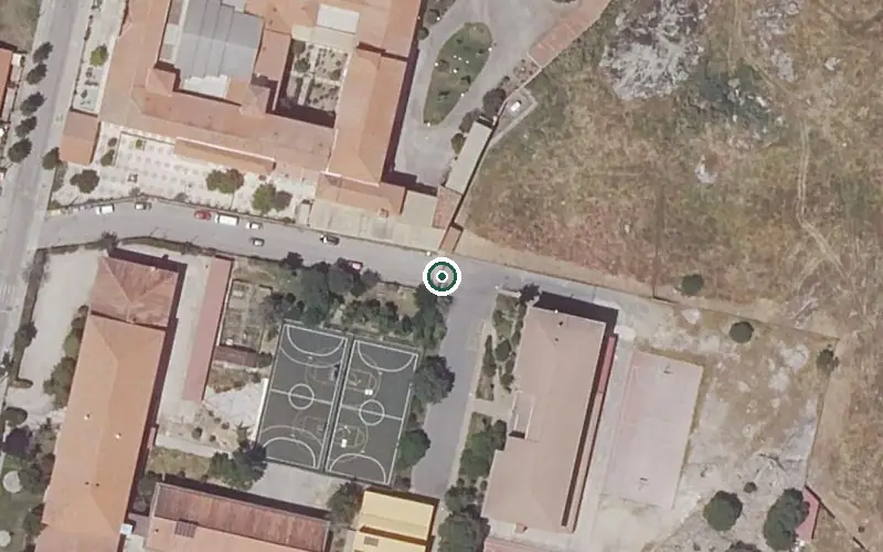Vista aérea de la ubicación de Residencia Santa Isabel