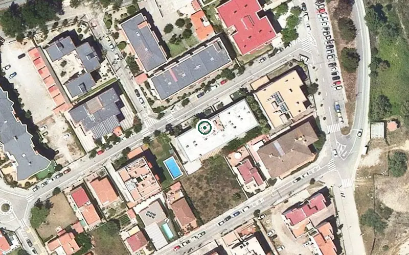 Vista aérea de la ubicación de Residència Vida Senior Vilanova