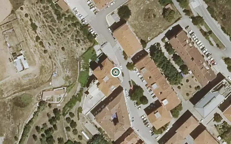 Vista aérea de la ubicación de Residencia de Mayores Virgen de la Peña