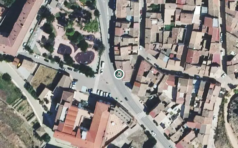 Vista aérea de la ubicación de Residencia de Ancianos Santa María la Mayor