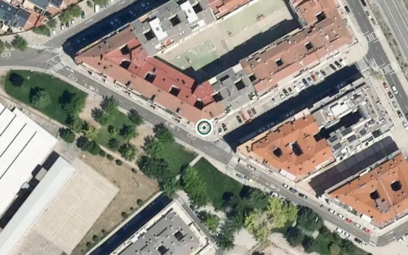 Vista aérea de la ubicación de Residencia Menendez Pelayo