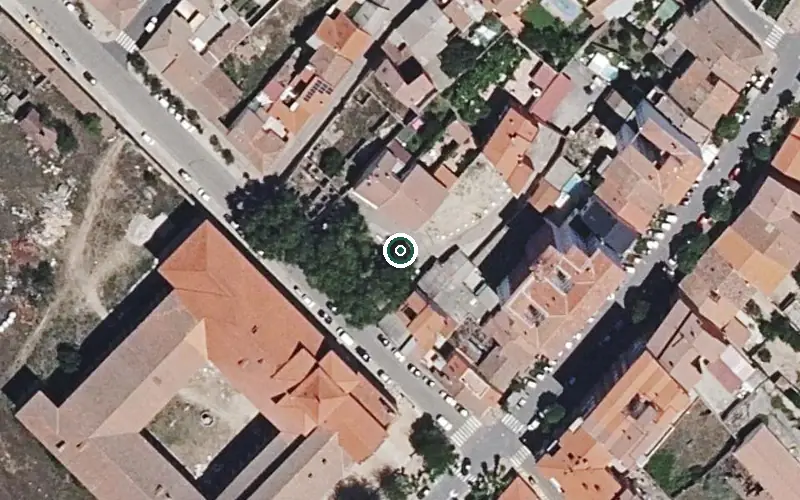 Vista aérea de la ubicación de Residencia de Personas Mayores Santa Agueda