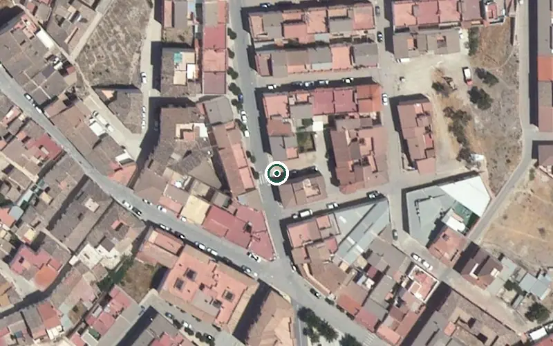 Vista aérea de la ubicación de Centro Residencial Comarcal de Personas Mayores