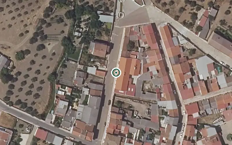 Vista aérea de la ubicación de Centro de Día de Villar del Rey