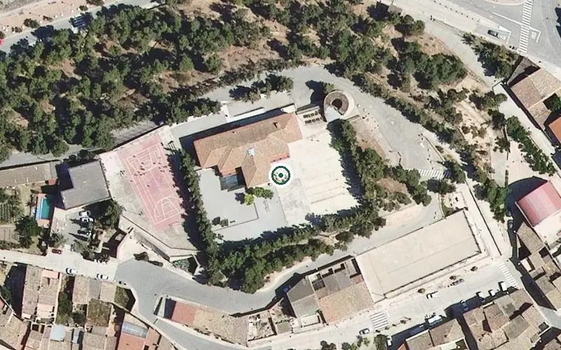 Vista aérea de la ubicación de Residència Municipal d'Arbeca