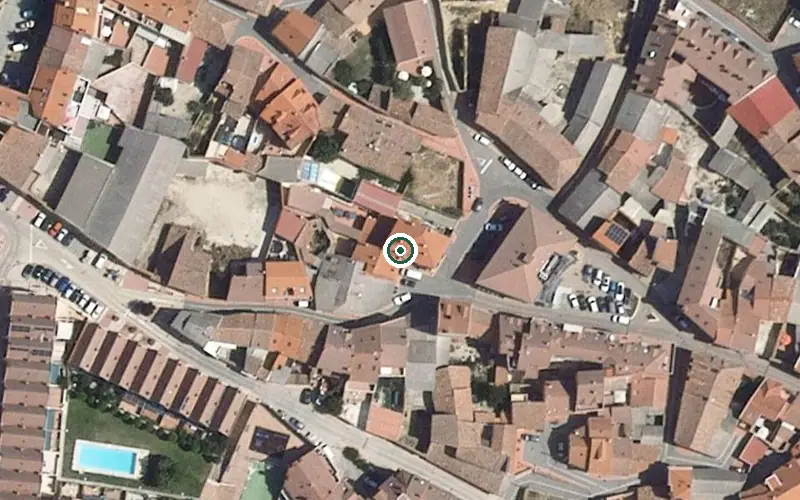 Vista aérea de la ubicación de Residencia de Personas Mayores Santa Ana