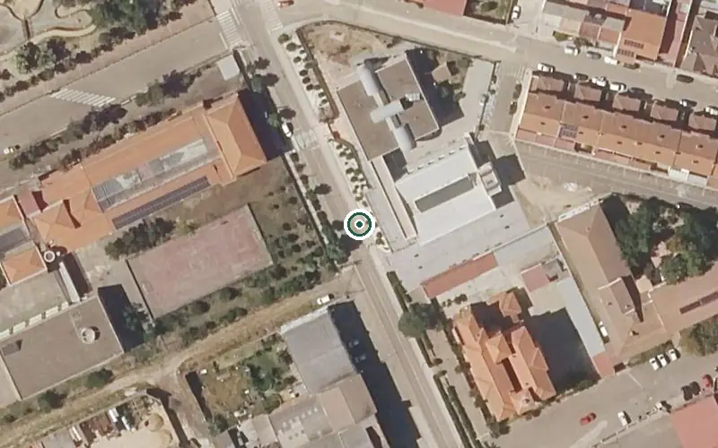 Vista aérea de la ubicación de Residencia de Mayores de Talarrubias