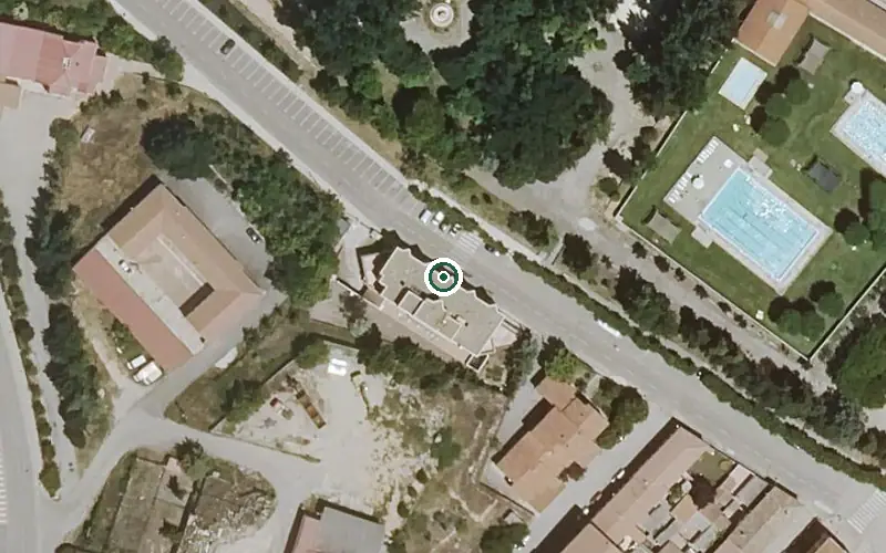 Vista aérea de la ubicación de Residencia de Mayores los Girasoles