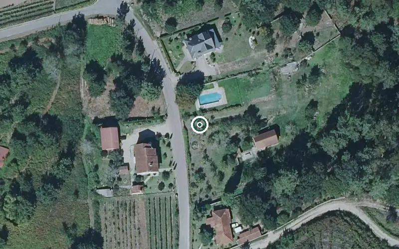 Vista aérea de la ubicación de Fogar Residencial el Retiro
