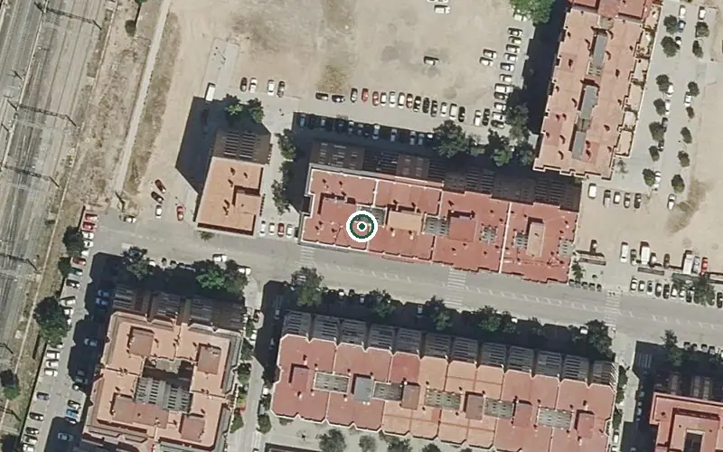 Vista aérea de la ubicación de Centro de Día Personas Mayores Dependientes Olta