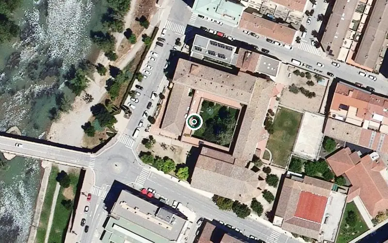 Vista aérea de la ubicación de Residència Geriàtrica Sant Domènec de Balaguer