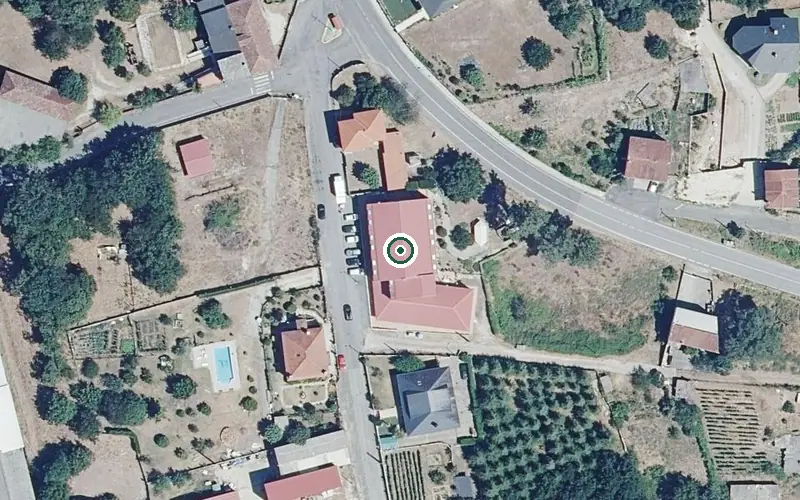 Vista aérea de la ubicación de Fogar Residencial Carballeda 1