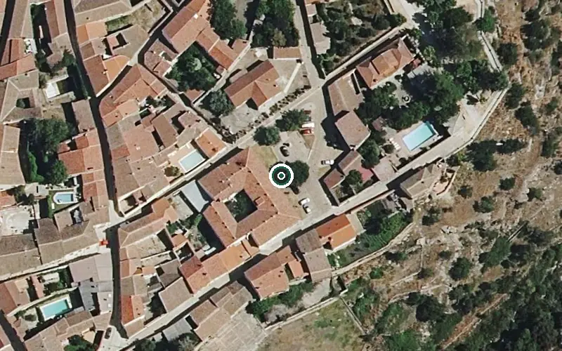 Vista aérea de la ubicación de Residencia Municipal de Mayores de Ledesma