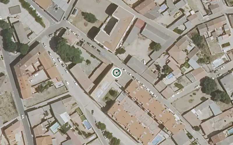 Vista aérea de la ubicación de Residencia de Mayores Municipal Virgen de la Caridad